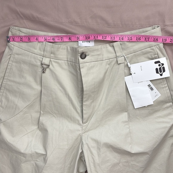 NWT Eytys Scout WideLeg Pants Pearl (Light Grey) 52 Men’s / 42 Women’s Oversized - Picture 3 of 12